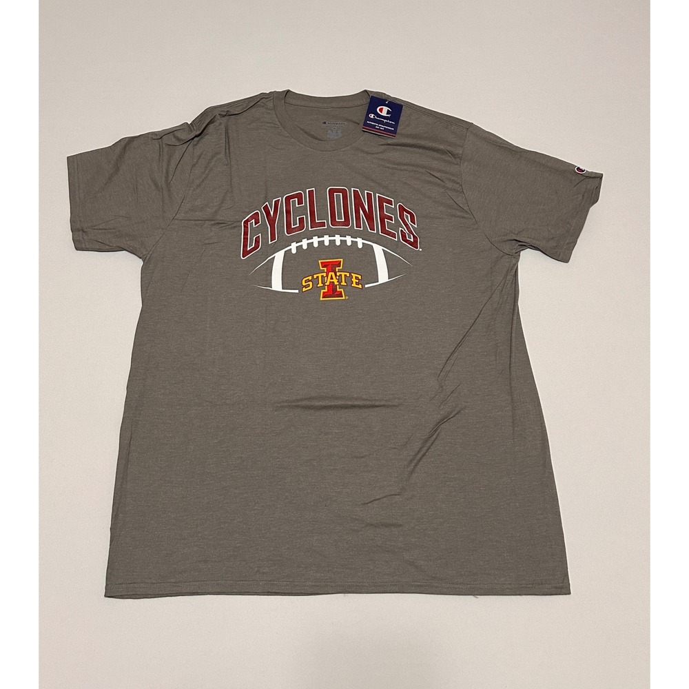 Champion Iowa State Cyclones T-Shirt Mens 2XL Gray NCAA Football NWT
